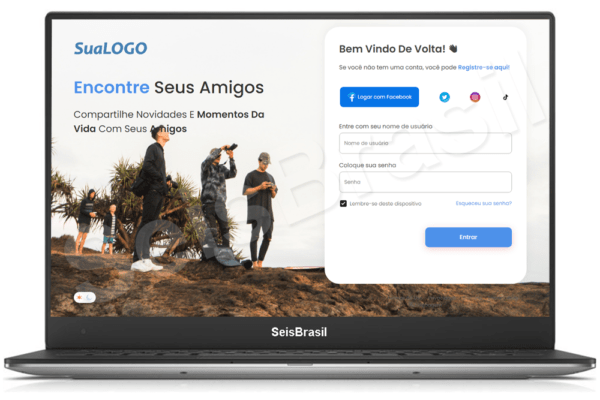 Rede Social em PHP Sistema Administrável
