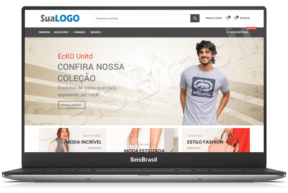 Loja Virtual para Produtos de Vestuário