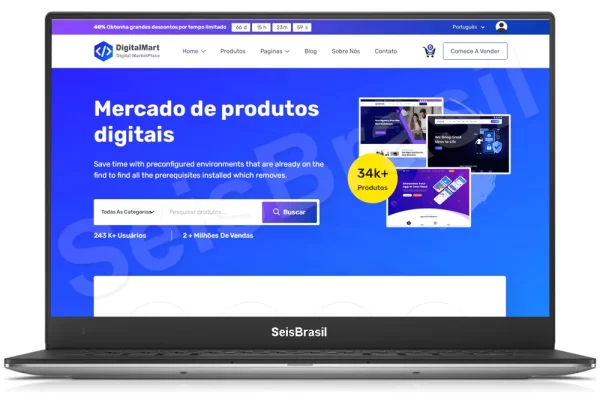 Script Marketplace para Produtos Digitais em Php
