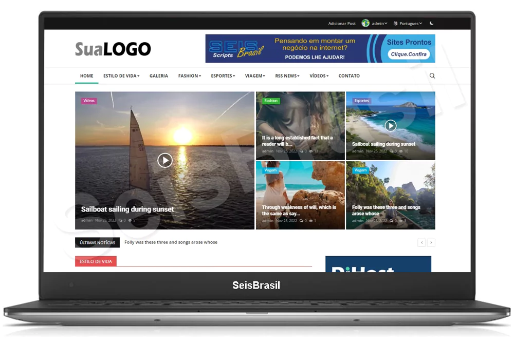 Script Portal de Notícias em PHP